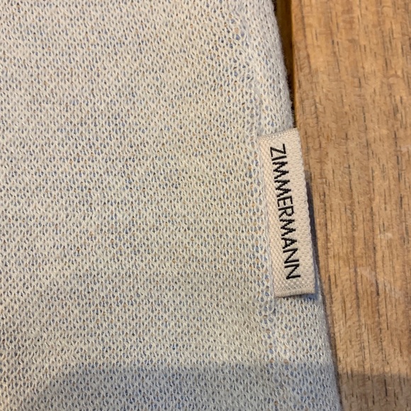 Zimmerman Nautical Hooded Mini Sweater Dress Beach Coverup Blue Orange Size 6 - Picture 4 of 11